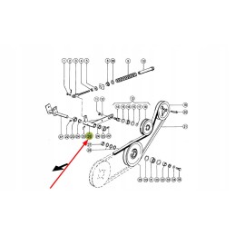 650176 1 įtempiklio laikiklis