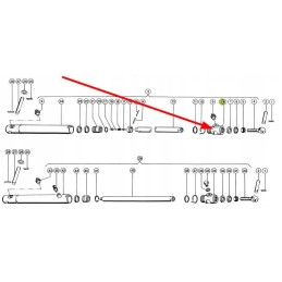 643720 1 hidraulinio cilindro galvutė d 34 24