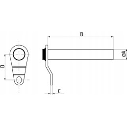 Sworzen 25x95 mm krampas