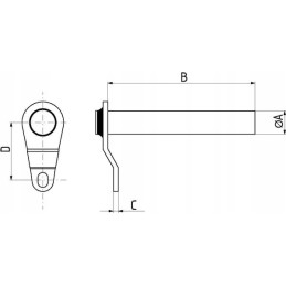 Sworzen 25x95 mm krampas