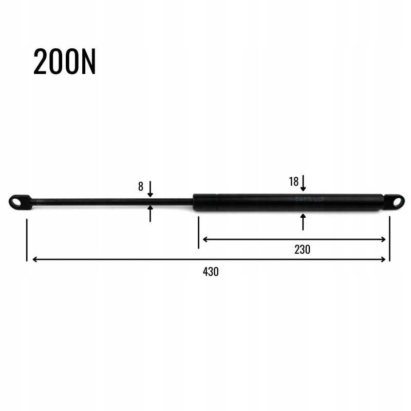 Durų teleskopas zetor 60117932 60117932 stabilus