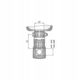 360 LED darbo lempos laikiklis