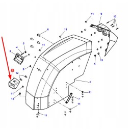 6295008m1 kairysis indikatoriaus dangtelis