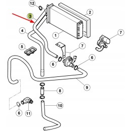 6005029011 šildymo guminė žarna