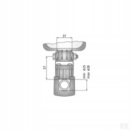 La10042 plieninis LED darbo lempos laikiklis