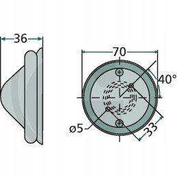 Hella gabaritinis žibintas 2pf997022011