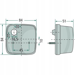 Hella 2sa003014051 galinis kombinuotas žibintas