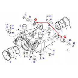 524300050170 priekinės ašies įvorė