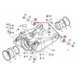 524300050170 priekinės ašies įvorė