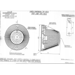 Stabdžių lemputė raudona aukšta 93 buvo