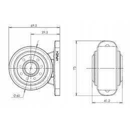 LED priekabos gabaritinis žibintas buvo w56ww
