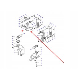 4380546m4 dešinės kabinos amortizacinė rankena