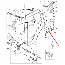 4347981m1 salono durų dujų pavara