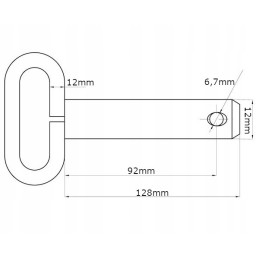 Smeigtukas su rankena ir apsauga 12 x 92 mm