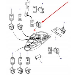 4290431m2 įspėjamosios lemputės jungiklis