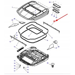 4289515m91 stogo apdailos juosta