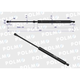 Durų pavara l 205 mm korpusas ih new Holland Steyr