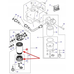 4226708m1 agco variklio kuro filtras