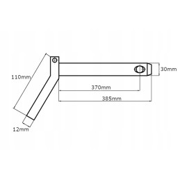 Smeigtukas su rankena 30x370 mm