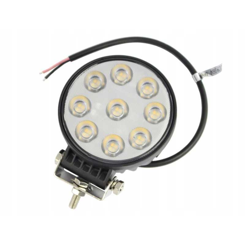 Darbinė lempa 12 24v 36 LED apvali TT 13228
