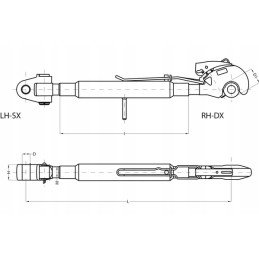 Viršutinės jungties tvirtinimo kabliukas cat3 cbm 3pgcgh3240
