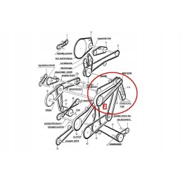 Trileris diržas 3hb new holland tc cx case 89817374