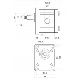 Siurblys 15l variklis 380v 3kw 11mpa hidrolideris