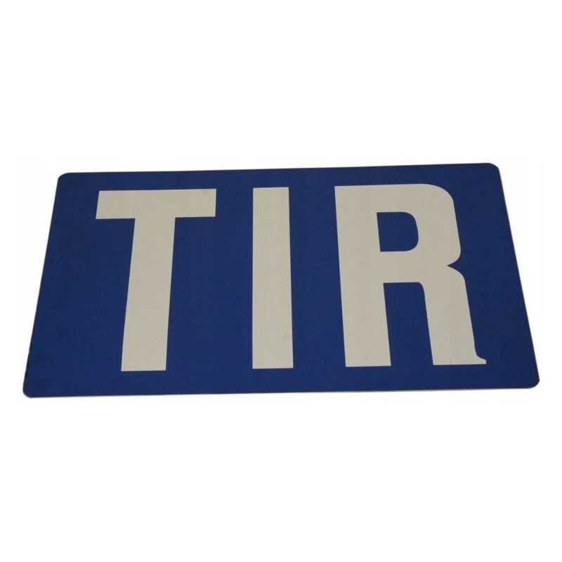 Sunkvežimio įspėjamasis ženklas 400x250mm, lygi puspriekabė