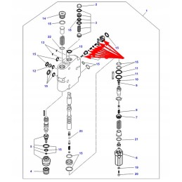 3903864m91 hidraulinio skirstytuvo remonto komplektas