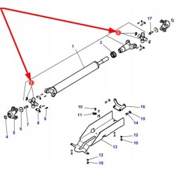3903646m1 priekinės ašies skersinis 108 x 30