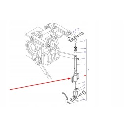 3902787m2 pakabos reguliavimo rankena