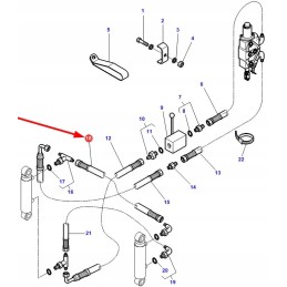 3813454m91 guminė hidraulinė žarna 320mm