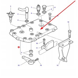 3808692m92 viršutinis pavarų dėžės dangtis