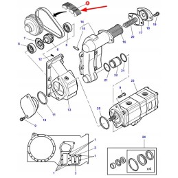 3801273m1 speciali grandinė hidrauliniam siurbliui