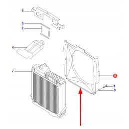 3800434m6 metalinis radiatoriaus gaubtas