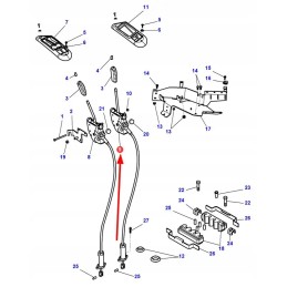 3787589m97 valdymo svirtis su trosu
