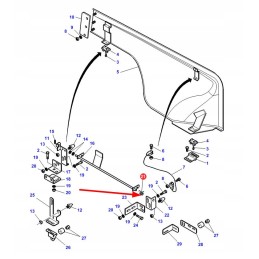3782212m1 šoninio sklendės uždarymo spyruoklė