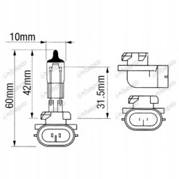 Halogeninė lemputė h4 bepco 12v 55 60w p43t 38