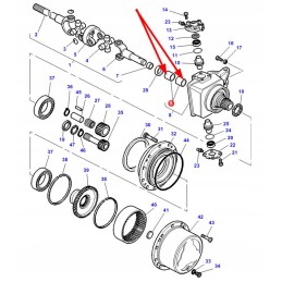 3764875m1 priekinės ašies metalinė įvorė