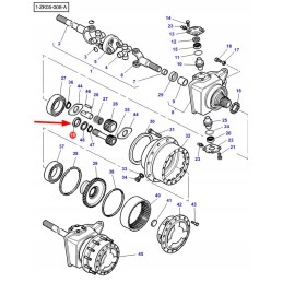 3764859m1 stabdymo žiedas 47 x 63 x 7 mm