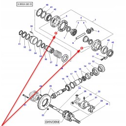 3764765m91 priekinės ašies mechanizmo korpusas