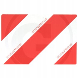 Vienpusė įspėjimo lenta, vertikaliai į kairę