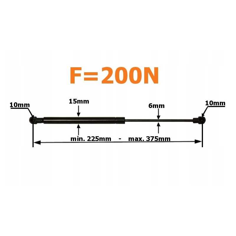 Zetor dujinis amortizatorius 52457910 62457982
