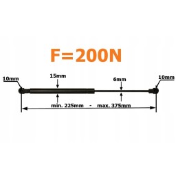 Zetor dujinis amortizatorius 52457910 62457982