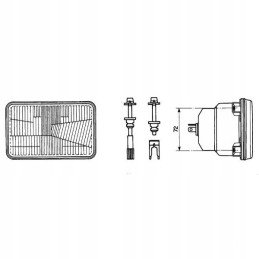 Priekinių žibintų žibintas john deere 05400000