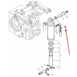 3716386m1 galinio cilindro hidraulinė žarna