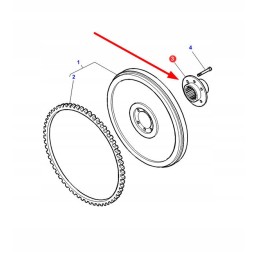 3713263m2 šlapios sankabos stebulė