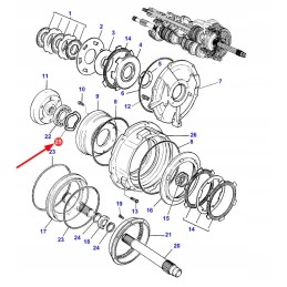 3712430m1 dynashift pavarų poveržlė