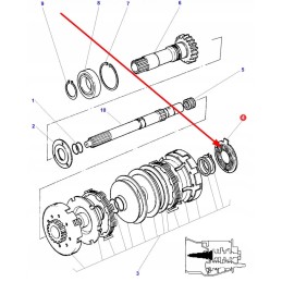 3697586m2 sankabos frikcinis diskas