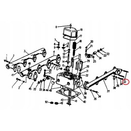 Ursus C 330 išmetimo kolektoriaus M10x25 kaištis